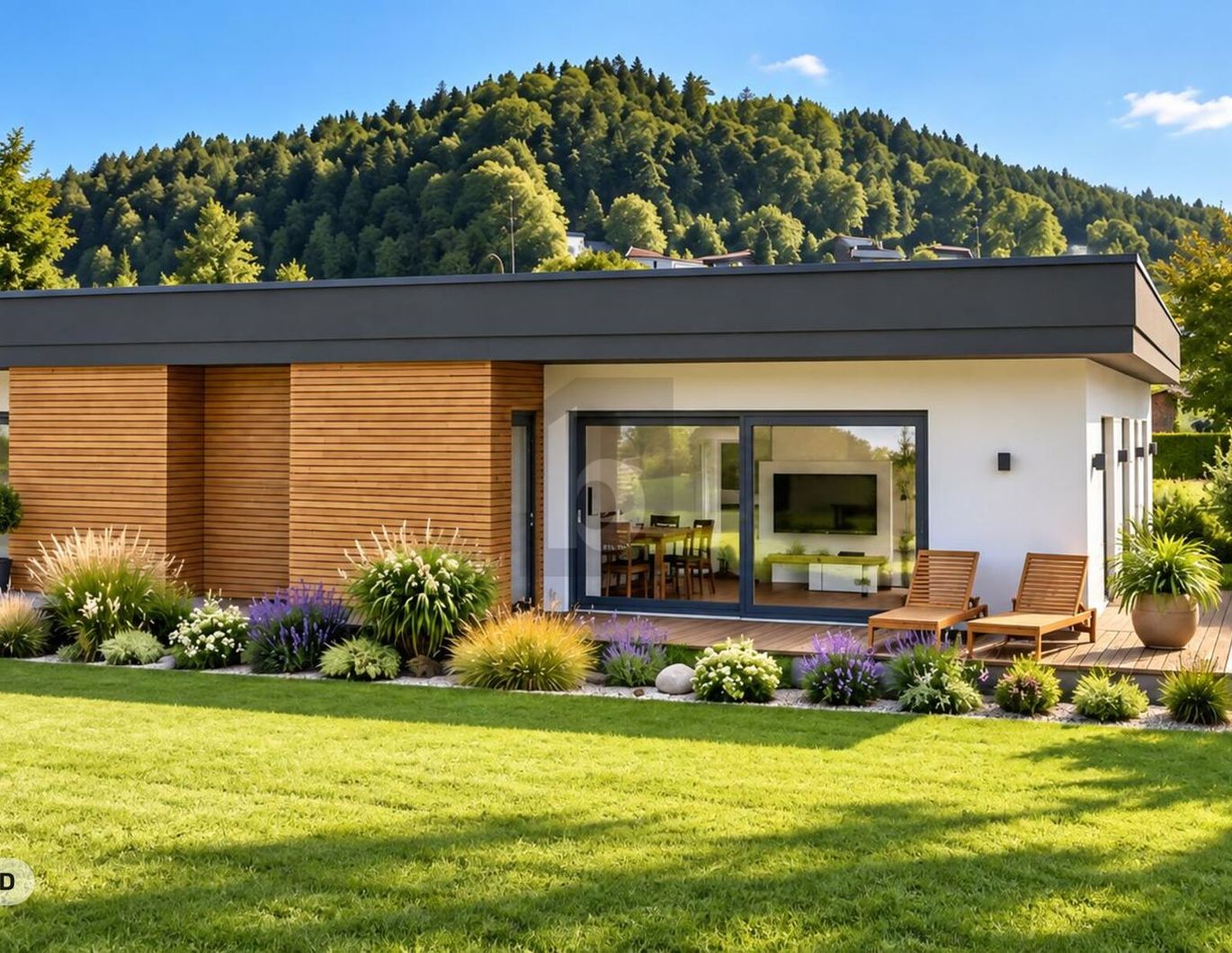 Neubauprojekt in Schalchen - Zwei Moderne Haushälften auf einer Ebene – Bild 1 von 5